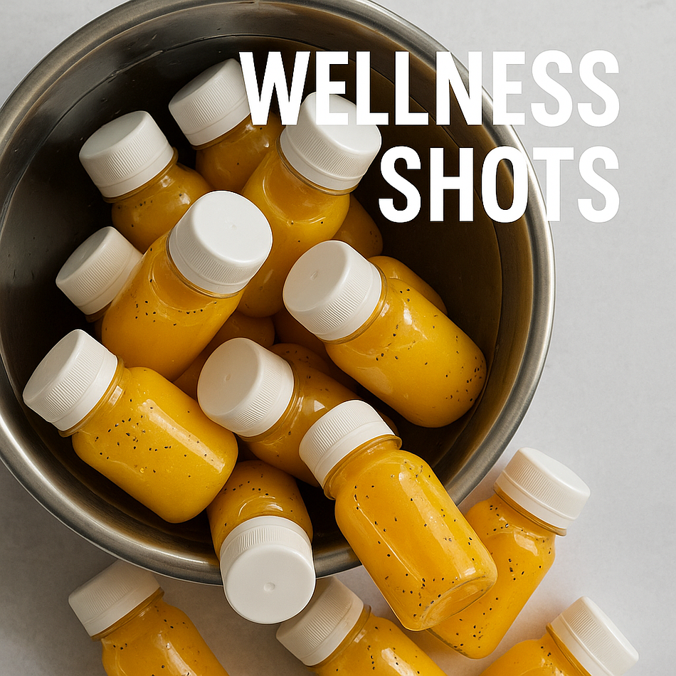 Ginger + Turmeric Wellness Shots — [12-Pack] (Orange, Lemon + Pineapple ...