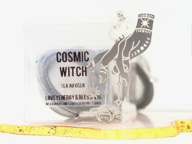 Cosmic Witch Stainless Steel Tea Infuser - LoveYenergy & Blessings ...